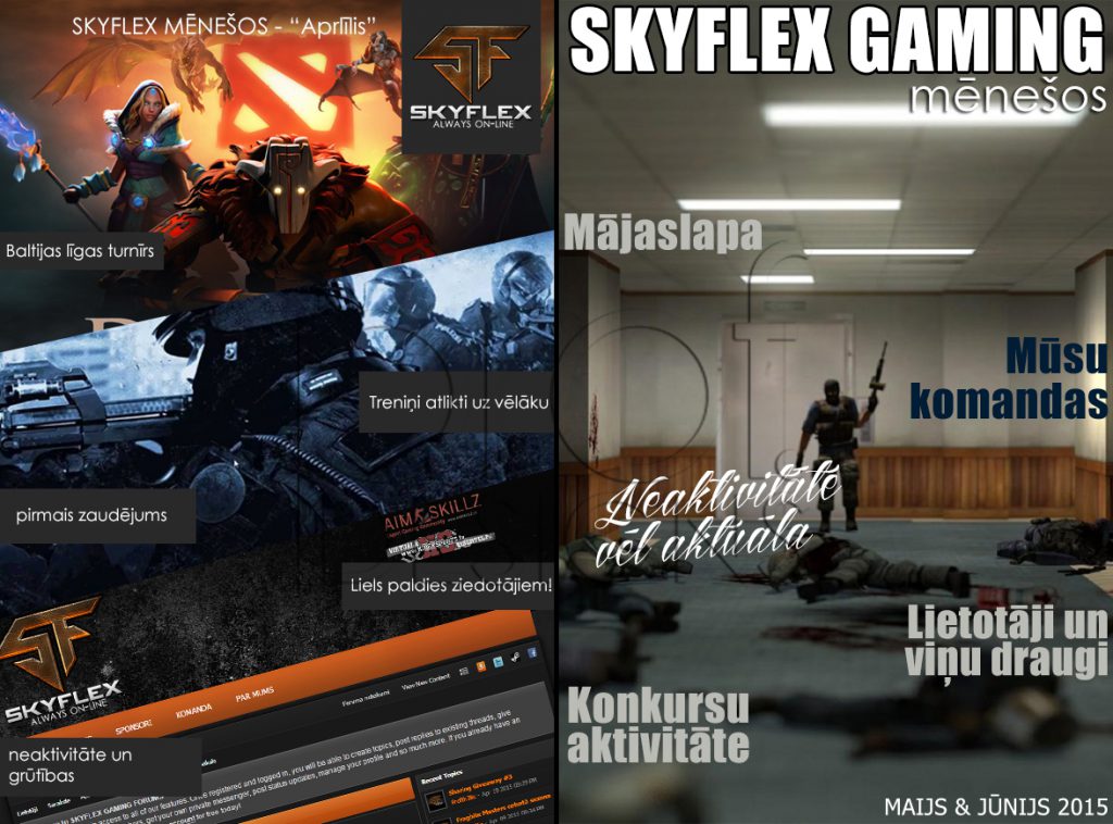 SKYFLEX magazine cover design