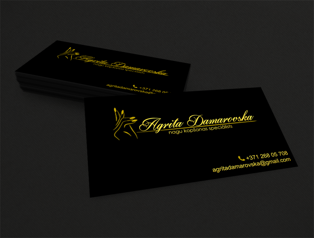 Nail care specialist bussiness cards