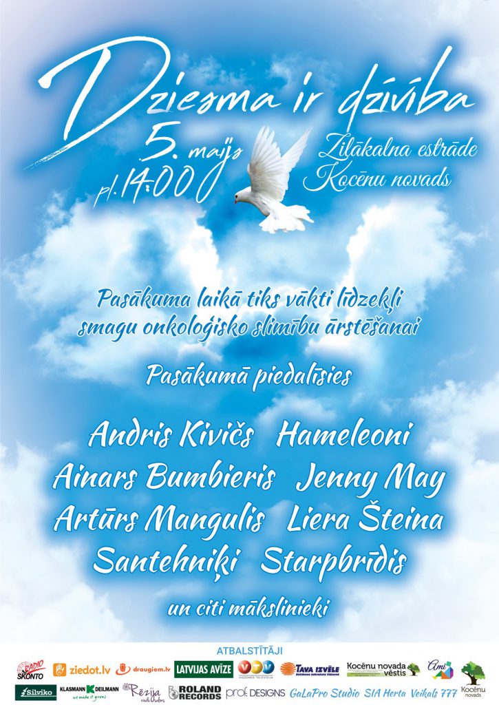 Charity Concert “Dziesma ir dzīvība” poster