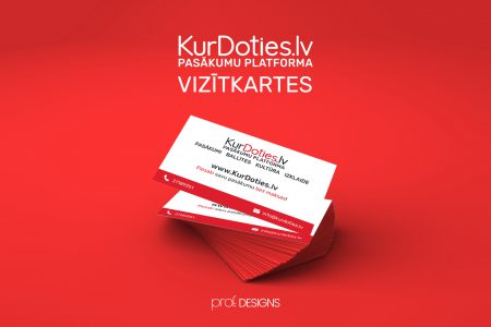 KurDoties.lv business card design
